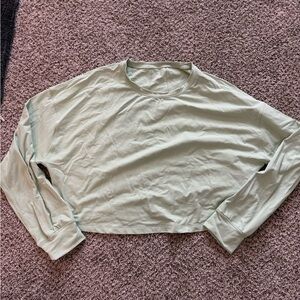 Lululemon Cropped Long Sleeve Top